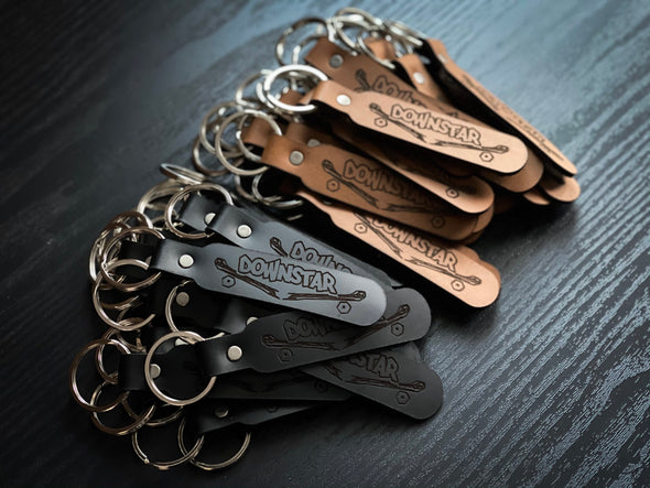 Downstar Skate Genuine Leather Keychain
