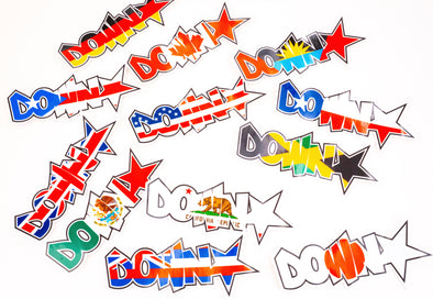 Downstar Flag Stickers