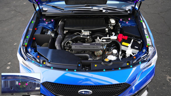 Subaru Impreza WRX/STI 2022+ Billet Dress Up Hardware Kit (VB)