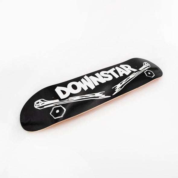 Downstar Skate Logo Black Skateboard Deck