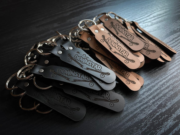 Downstar Skate Genuine Leather Keychain